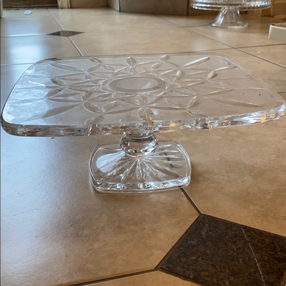 Glass Cake Plate✨